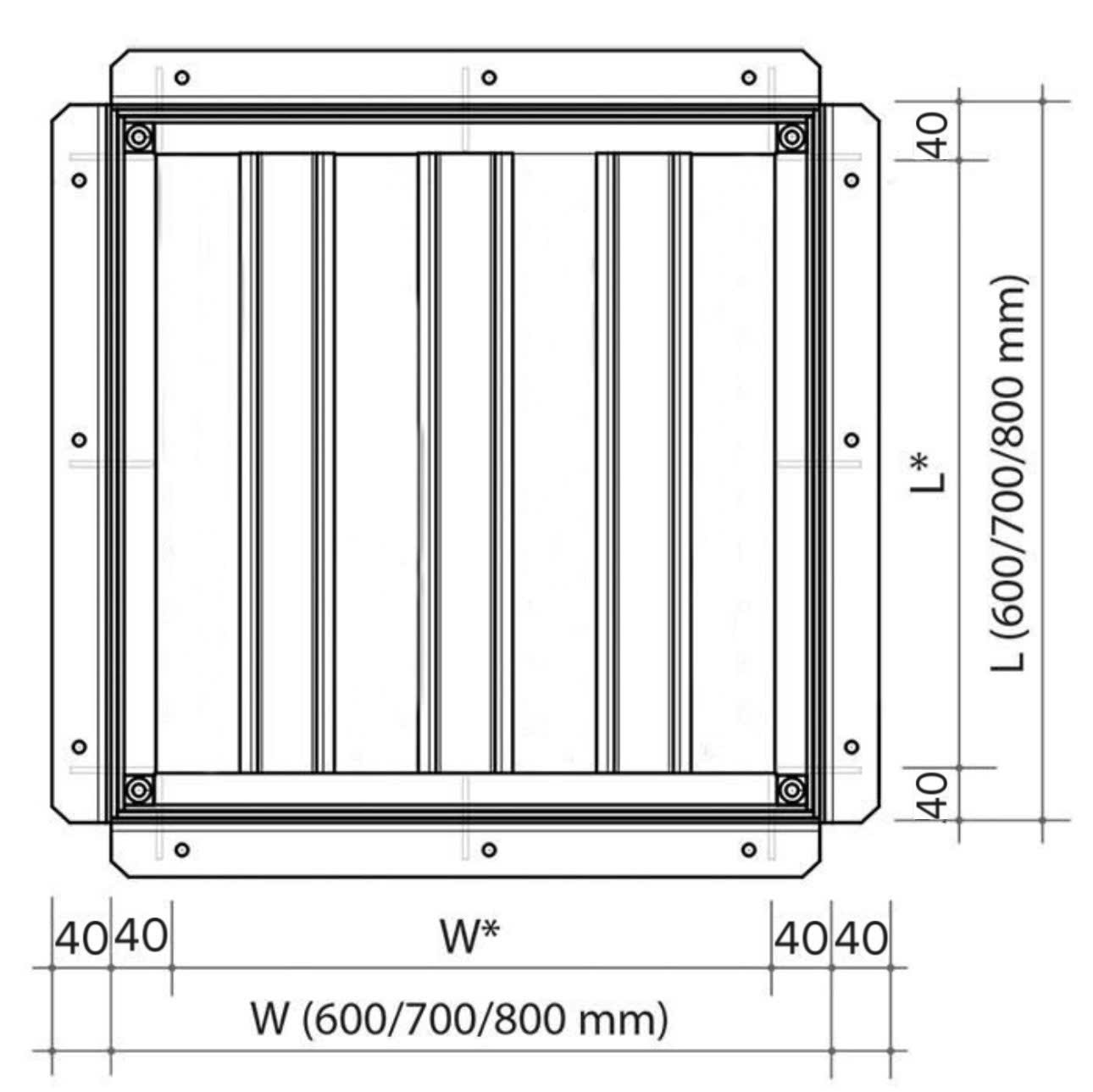 Nắp bể nước ngầm inox 304 dày 4mm