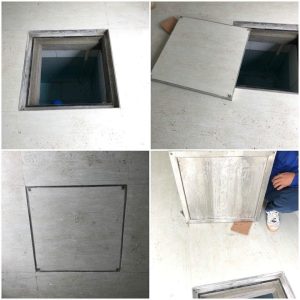NẮP BỂ NƯỚC NGẦM 500x500 CHỐNG NƯỚC INOX 304 manhole covers
